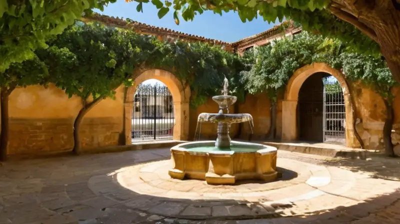 Una fuente románica rodeada de olivos maduros y grutas antiguas se halla en el corazón del pueblo de Aracena
