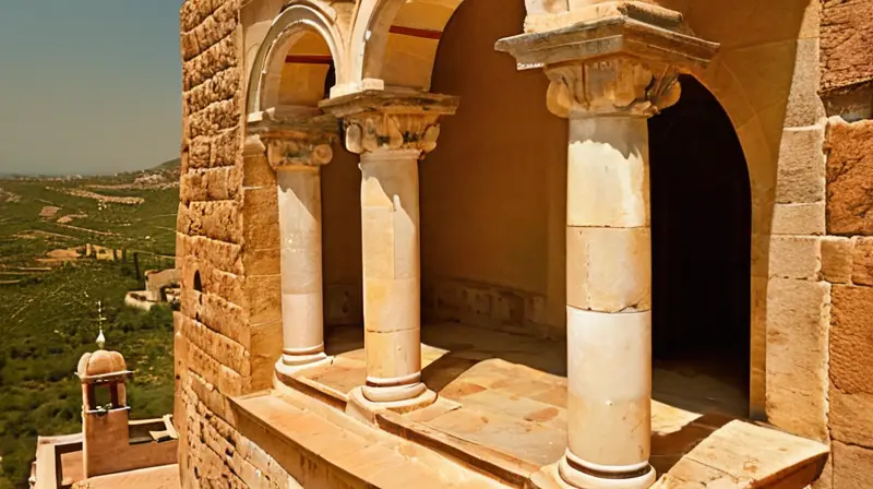 La iglesia románica tiene una fachada de bloques de piedra grano cubierta de musgo que se融e con el paisaje y un tejado de tejas terracota claro