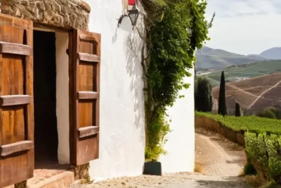 La pintoresca ciudad de Aracena se integra en el paisaje andaluz con sus edificios blanqueados y techos terracota bajo una luz suave