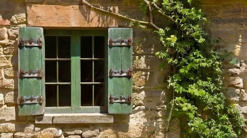 La casa se presentaba como un conjunto de madera y piedra vieja y deteriorada rodeada por vegetación salvaje