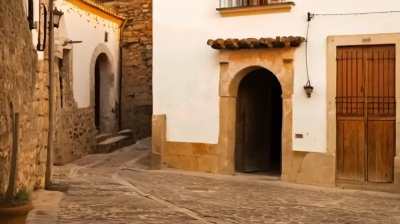 El viejo pueblo de Aracena muestra arquitectura renacentista entrelazada con la modernidad, en un paisaje de tierras bajas y valles cubiertos por junípero y olivo