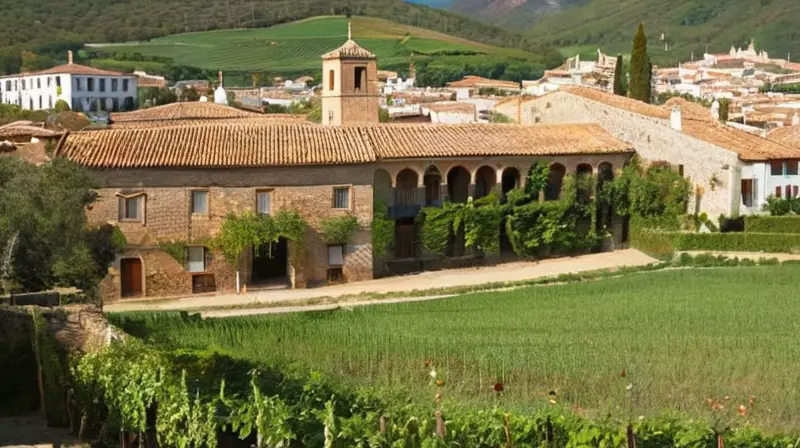 El pueblo pintoresco se encuentra rodeado de una serena montaña verde y está compuesto por casas antiguas con techos de terracota