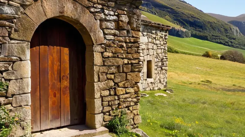 La estructura presenta un paisaje natural de piedra y madera