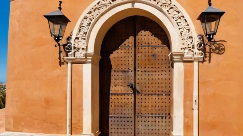 La fachada del edificio es una mezcla de estilos andalusíes caracterizados por su piedra rugosa, tejas terracota y herrajes intricados