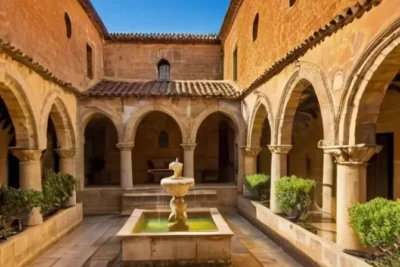 El casco antiguo de Arcenas es un pueblo encantador con arquitectura vetusta y calles empedradas que rodean la Plaza Mayor