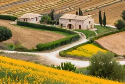 Elpaisaje rural de Aracena está dominado por colinas onduladas