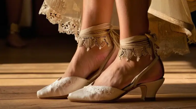 Una anciana bailarina flamenco se mantiene erguida con los pies separados y la vista fija en el frente