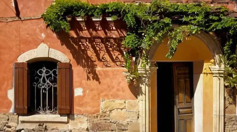 La calle es un charco de detalles antiguos como lajas, jardines, chimeneas y azulejos