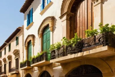 Una calle estrecha y cobblestone que destaca la arquitectura ancestral y la belleza de la pintoresca Andalucía