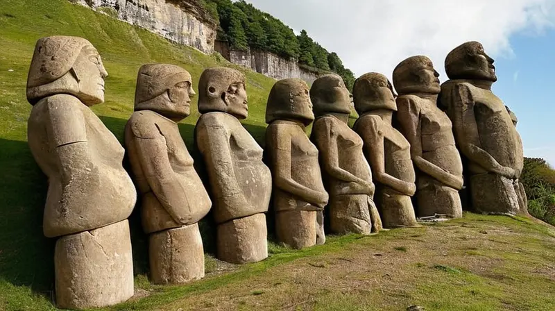 La escultura alegórica muestra un grupo de mineros con sus cuerpos esfagados y arrugados