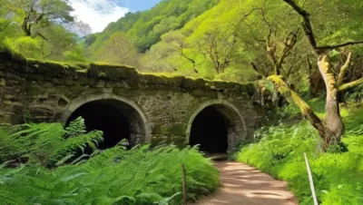 La naturaleza profunda y misteriosa de este hermosos paisaje selvático está dominada por árboles venerables