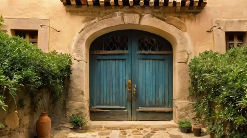 La antigua casa de estilo Alquería se integra armoniosamente en el paisaje rural rodeada de árboles y naturaleza