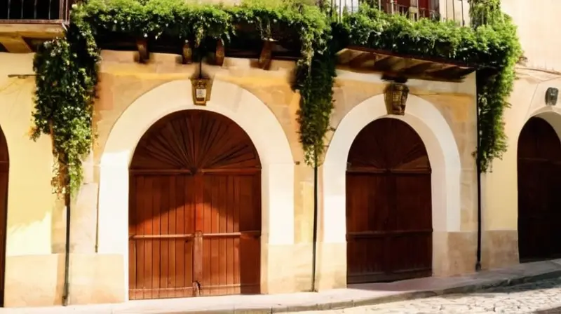 Un viejo muro de piedra sobrevive en el corazón de una hermosa ciudad andaluza