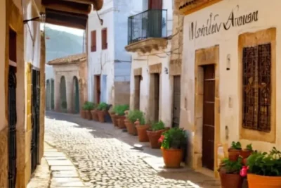 La ciudad de Aracena presenta una arquitectura tradicional con fachadas de piedra