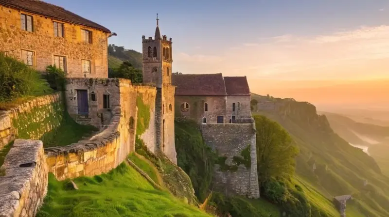 La villa medieval posee arquitectura imponente y características naturales que evocan un sentimiento de calma y antigüedad