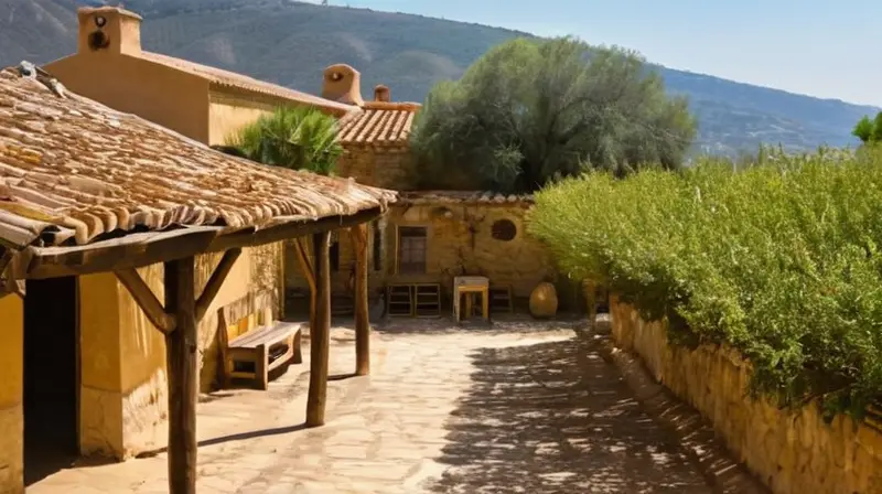 El antiguo pueblo muestra un paisaje tranquilo y encantador con calles estrechas