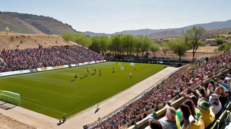 En un campo de rugby ubicado bajo una cordillera andaluza