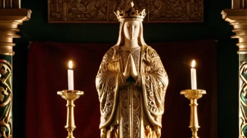 Un icono de Cristo resplandece en la iglesia con sus vestiduras y ornamentos ricamente adornados